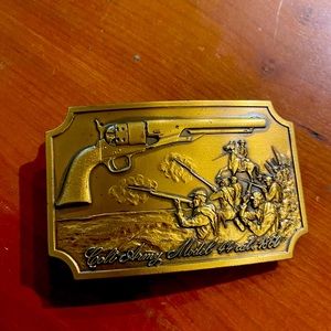 Colt Model # 1860 Revolver Brass Belt Buckle